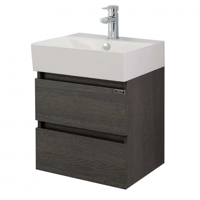 Toaletni ormaric LineArt PLAZA 60cm sa lavaboom ANTHRACITE OAK PLA0600.BS