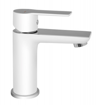 Baterija za lavabo MINOTTI STELA bela / hrom bez POP-UP