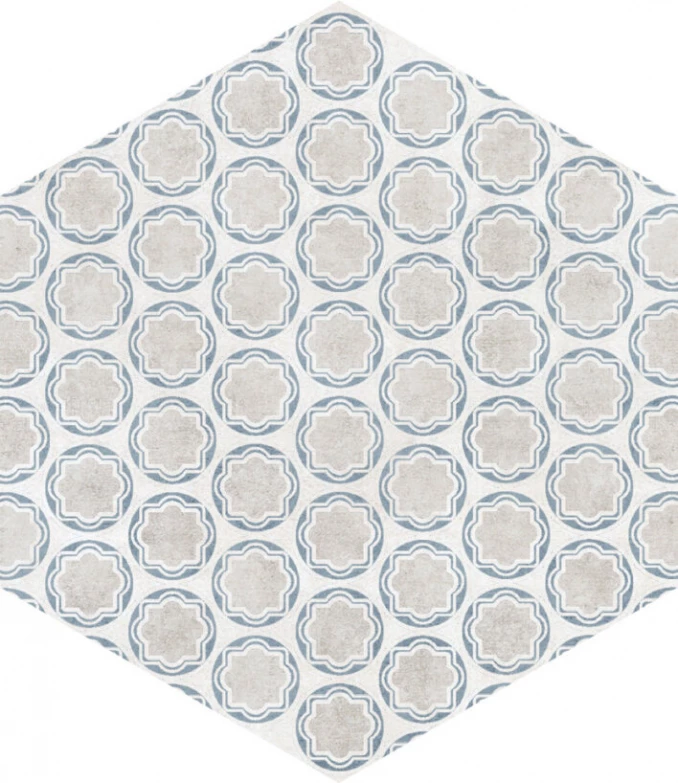 AT. HEX ALPHA MIX-AZUL 25.8X29-Keramicka plocica