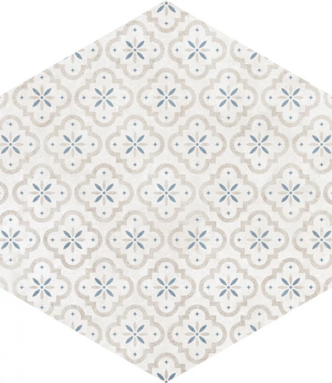 AT. HEX ALPHA MIX-AZUL 25.8X29-Keramicka plocica