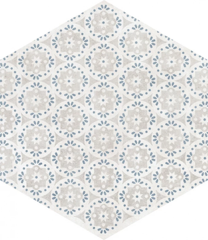 AT. HEX ALPHA MIX-AZUL 25.8X29-Keramicka plocica