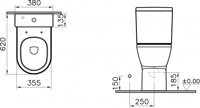 Monoblok VITRA INTEGRA - keramika VMI21