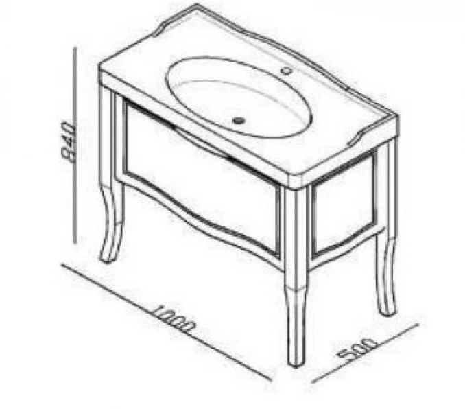 Toaletni ormaric LineArt FIONA 80cm sa lavaboom blue FIO0800.BS