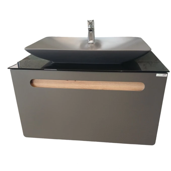 Toaletni ormaric LineArt GLORY 80cm sa antracit lavaboom GLO0810.BS