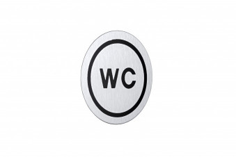 Simbol WC MINOTTI samoljepljivi hrom WTS6767-WC
