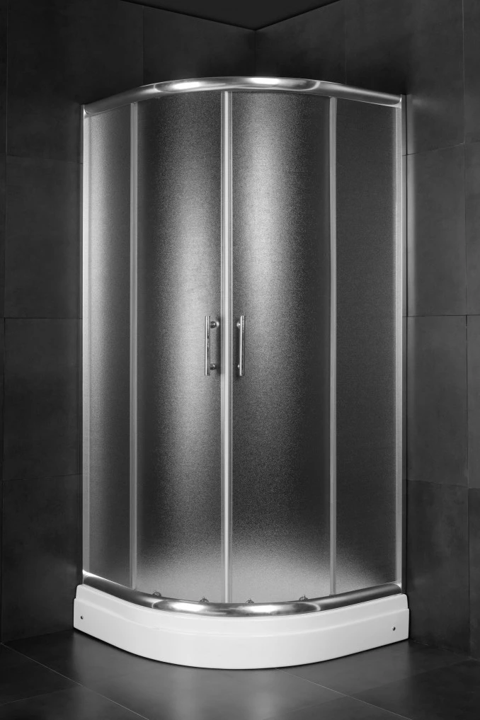 Tuš kabina polukružna R80x185 5mm mat staklo JA-5280