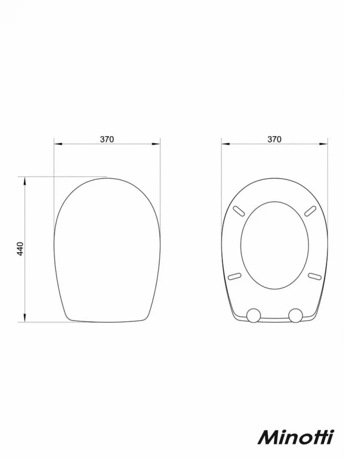 WC daska Minotti duroplast SLIM soft close take off MD-150