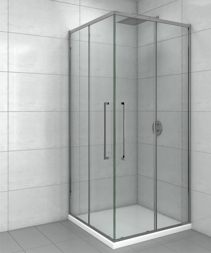 Tuš kabina kvadratna 90x90x200 6mm sa tankim ramom C-02-2295