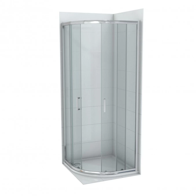 Tuš kabina polukružna R90x195 6mm ATLAS C-02-4900