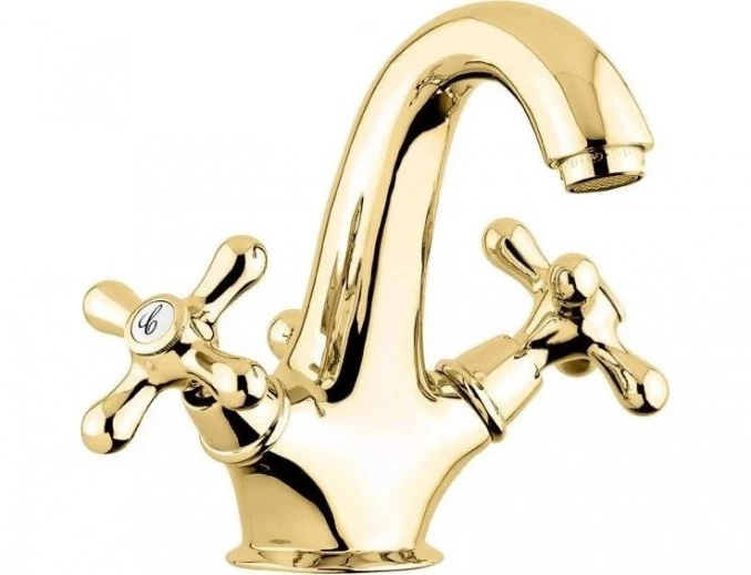 Baterija EMMEVI DECO dvorucna za lavabo zlato OR12013