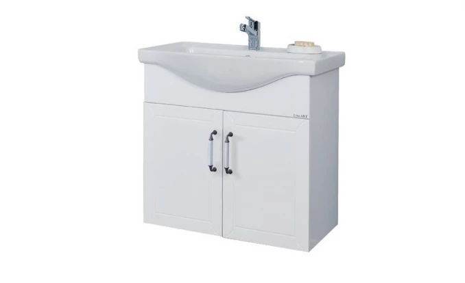 Toaletni ormaric LineArt DURU 65cm white sa lavaboom DUR0650.BS