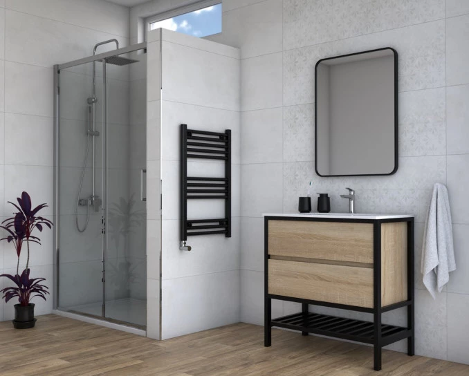Sušac WARME WERRA 400x800 mat crni WA-W-4080MB