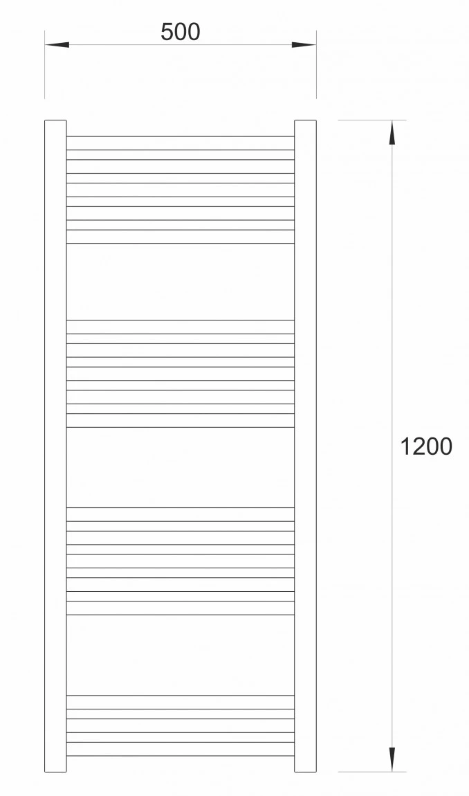 Sušac WARME WERRA 500x1200 bijeli WA-W-50120W