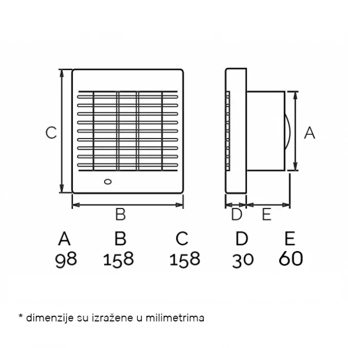 VENTILATOR POLO FI 100 BITON 19.0005