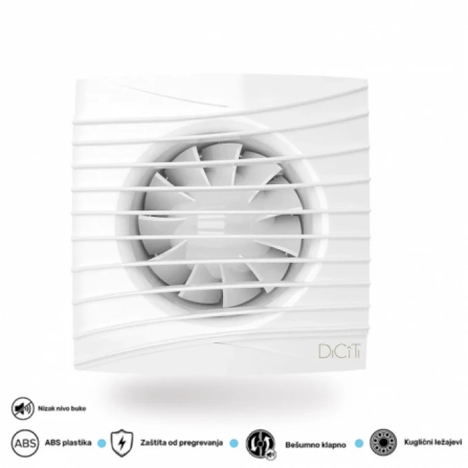 ERA VENTILATOR F100 SILENT 4C TURBO WHITE 19.0447