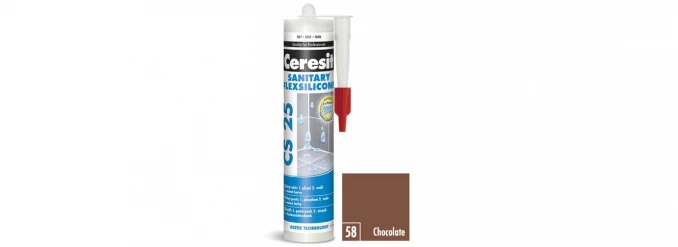 Silikon S chocolate Ceresit CS25 280ml