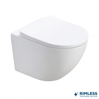 Konzolna šolja PERLA compact rimless sa duroplast soft close WC daskom (MWH200)