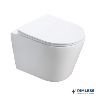 Konzolna šolja PURE compact rimless sa duroplast soft close WC daskom (MH300)