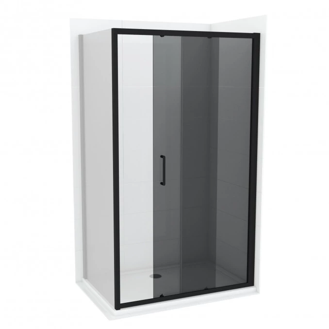 Tuš paravan 140x195 6mm COPEN ATLAS BLACK C-02-B4140