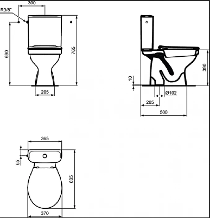 Monoblok simplon IDEAL STANDARD ULYSSE sa WC daskom W835801