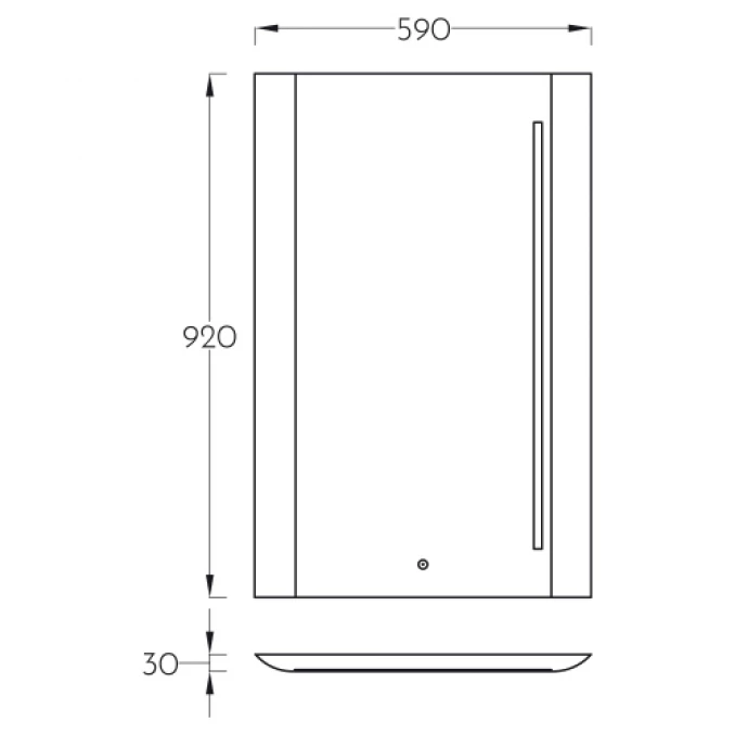Toaletno ogledalo VENUS ART 60-H 0448H