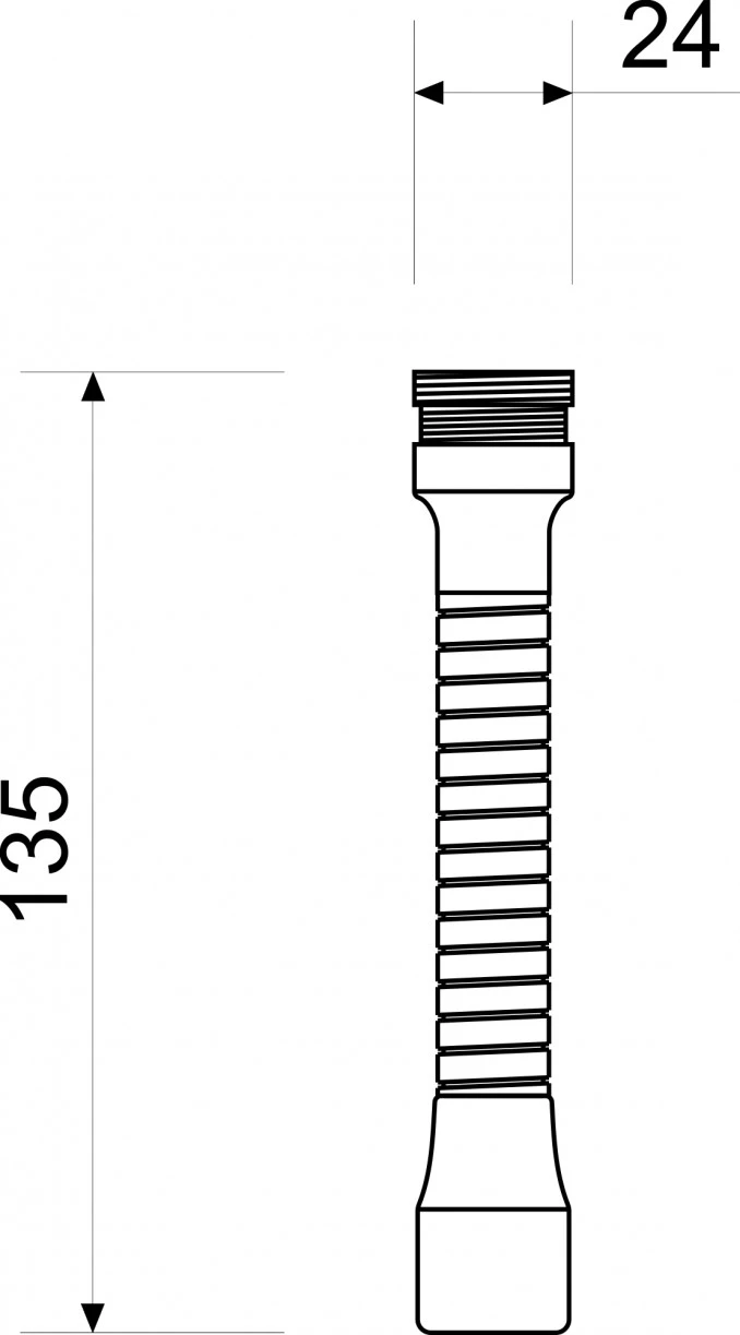 Aerator metalni duzi AR040