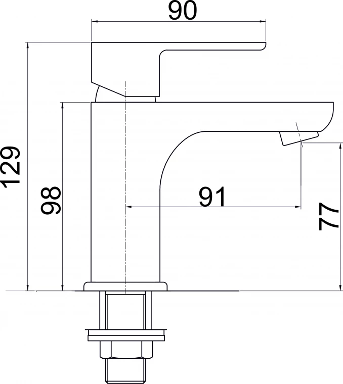 Baterija za hladnu vodu MINOTTI PRIMA za lavabo 4005