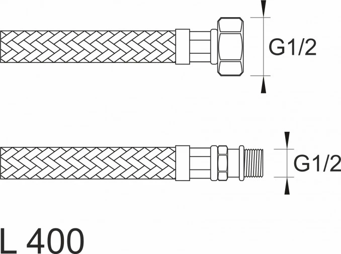 Brinoks crijevo F1/2xM1/2 x 40cm FM121240