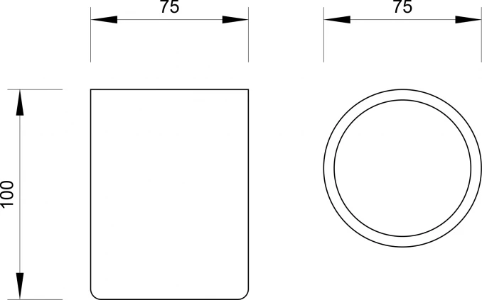 Caša MINOTTI stojeca bijela W7202