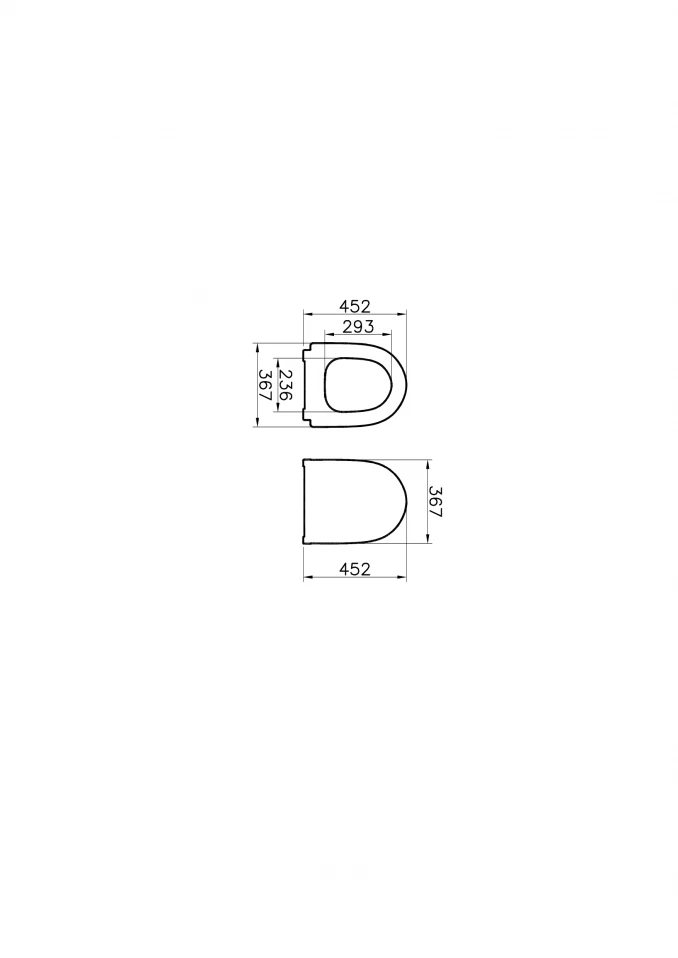 WC daska VITRA SENTO slim soft close duroplast 120-003-009
