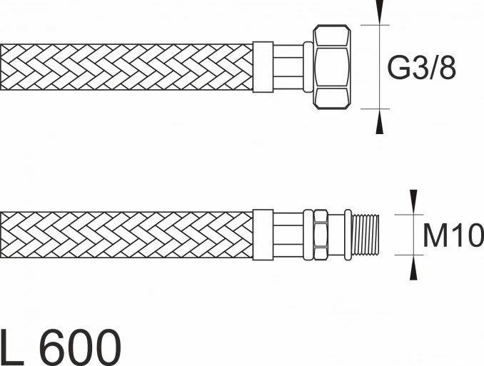 Brinoks crevo SBA baterijsko F3/8xM10 600 01-110