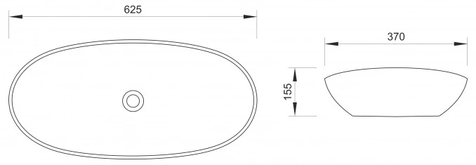 Lavabo nadgradni Minotti 7030BE MAT BEŽ 615x360 