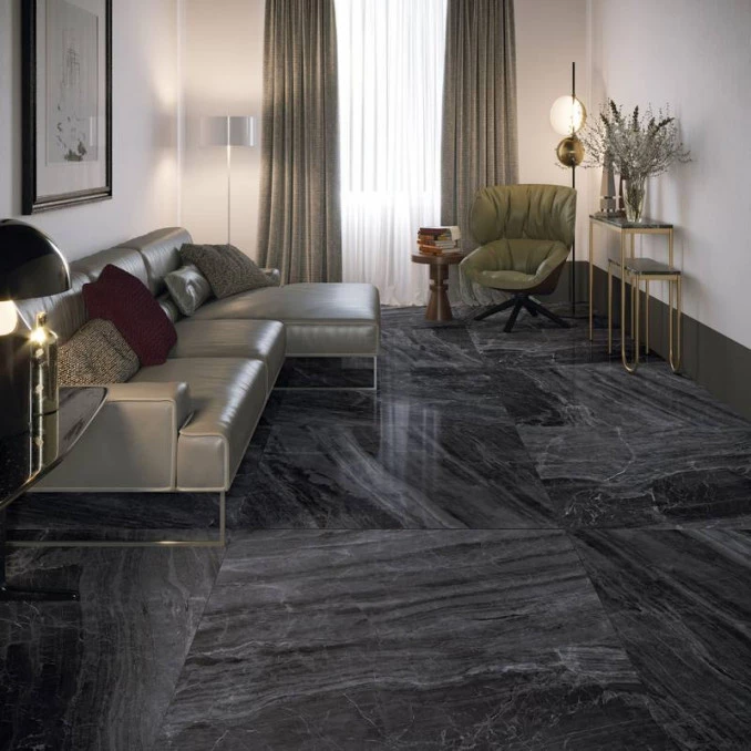 Keramicke plocice - PURITY breccia nera lux 120x278 rett CD6 6 SGS-PBN8