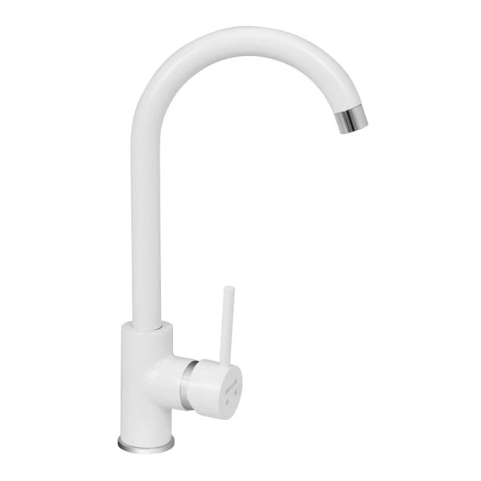Baterija TUBO za sudoper labud 3 cijevi bijela 6118-3W