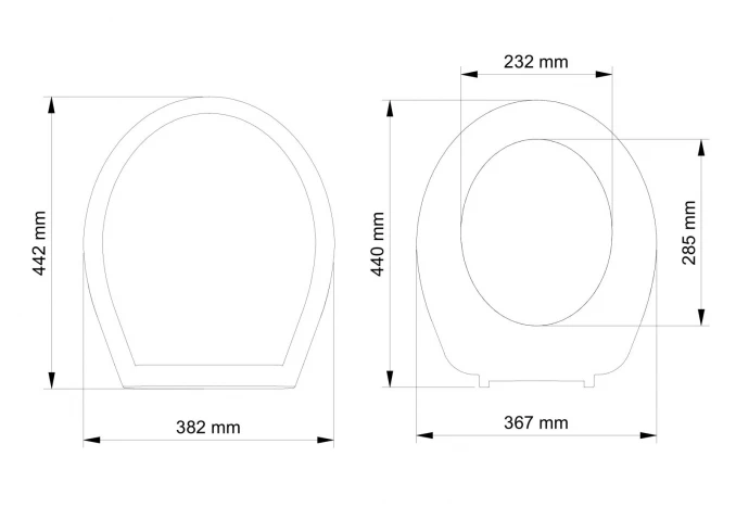 WC daska VISAM SARDUNYA duroplast bela plastične šarke