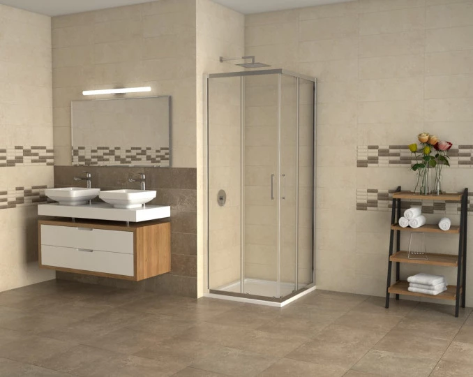 Tuš kabina kvadratna 90x90x195 6mm ATLAS C-02-4910