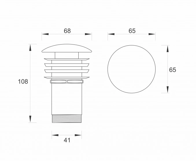 Podsklop COPEN mat crni sa prelivom C-S-2047B