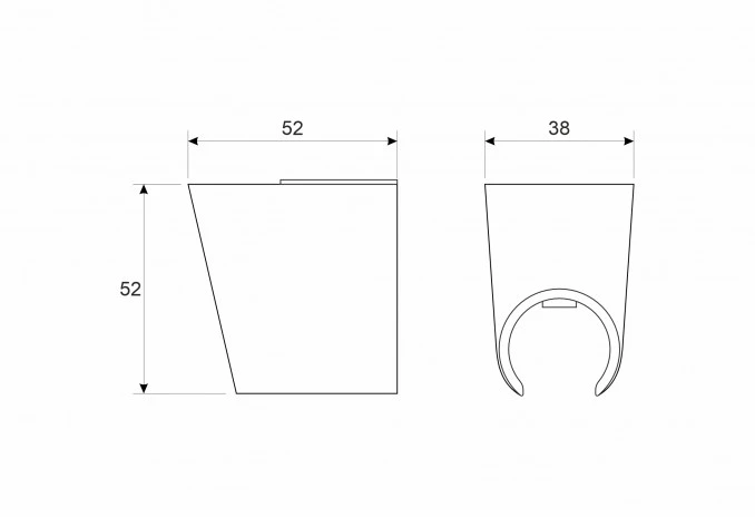 Držac tuš rucice COPEN NOOK mat crni C-05-5260MB