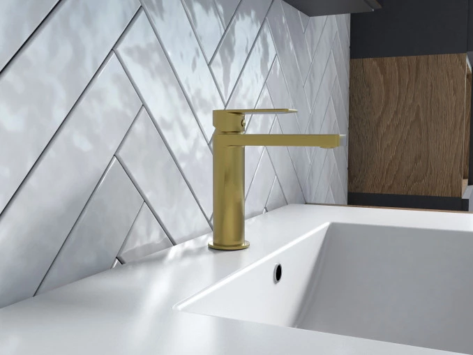 Baterija COPEN NOOK za lavabo brušeno zlato C-01-100BTG