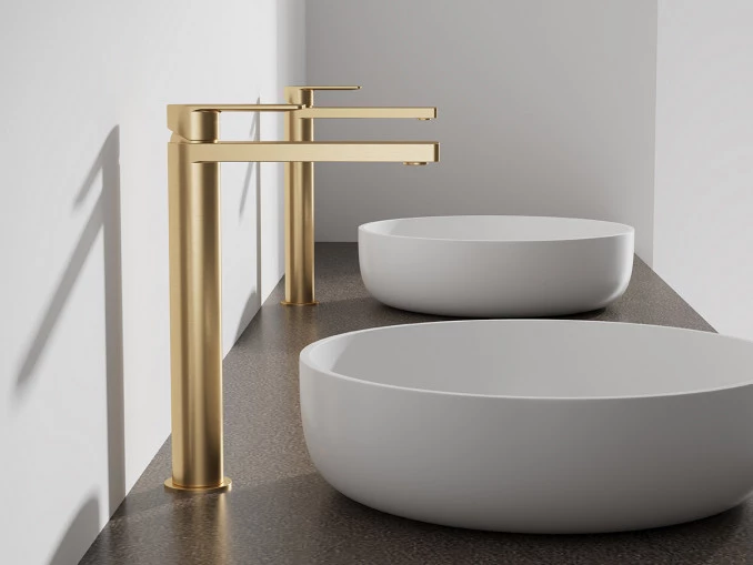 Baterija COPEN NOOK za lavabo visoka brušeno zlato C-01-101BTG