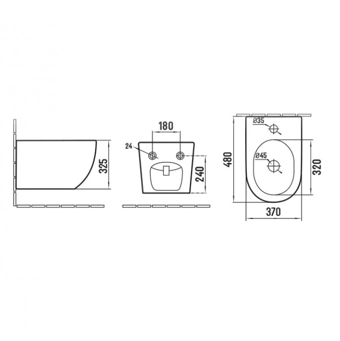 Bide konzolni PERLA (MWB200)
