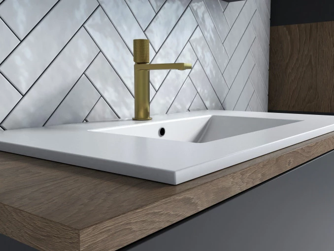 Baterija COPEN NOOK GRIP za lavabo brushed gold C-01-102BTG