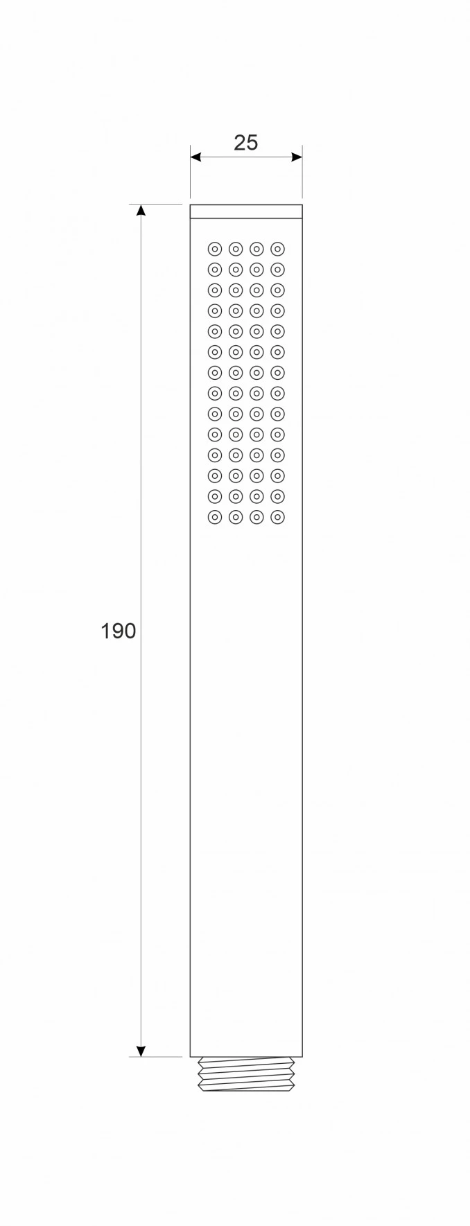 Tuš rucica COPEN NOOK mat crna C-05-5160MB