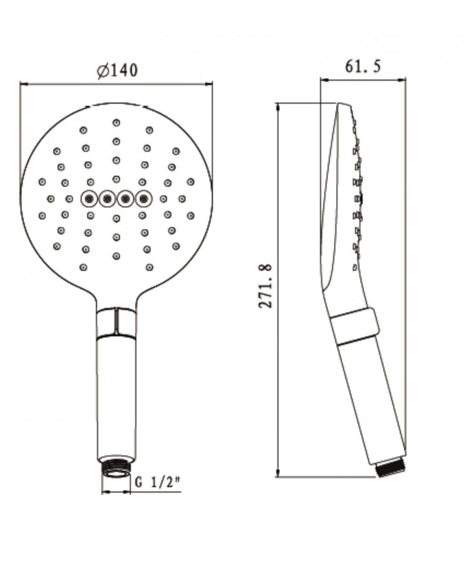 Tuš rucica COPEN 3F 140mm C-05-5254
