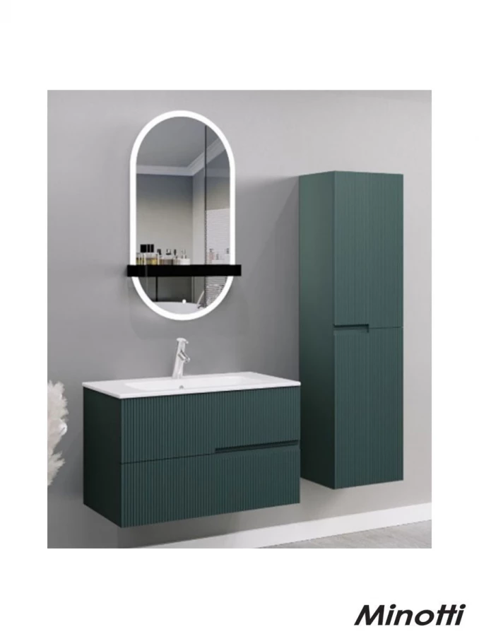 Toaletni ormaric LineArt DROP 80cm sa lavaboom jade DRP0800.BS