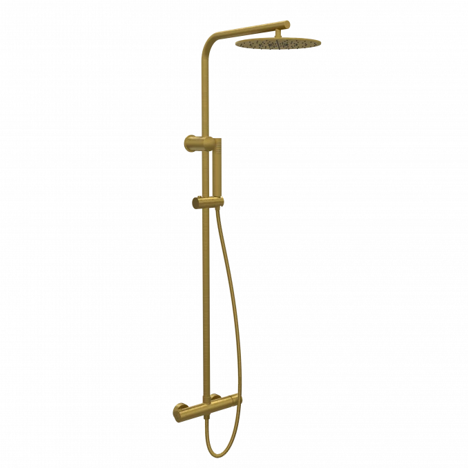 Baterija i usponski tuš COPEN NOOK brušeno zlato okrugli set C-01-112BTG