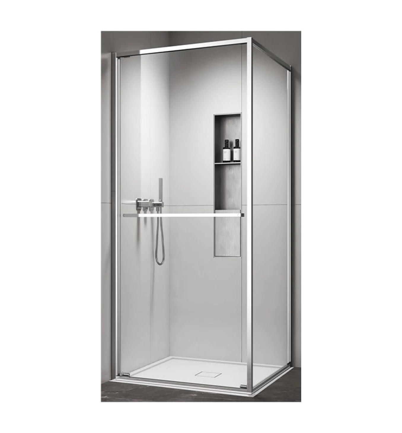 Tuš kabina kvadratna 90x90x200 6mm staklo providno COPEN ATLAS PRO 1V C-02-43K9001V