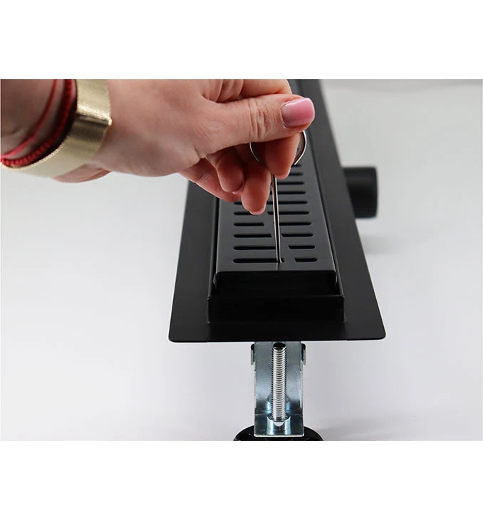 Tuš kanalica 60cm PROFIL M WAVE teflon black PMW-600MB