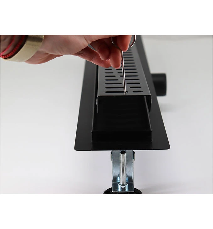 Tuš kanalica 60cm PROFIL M WAVE teflon black PMW-600MB