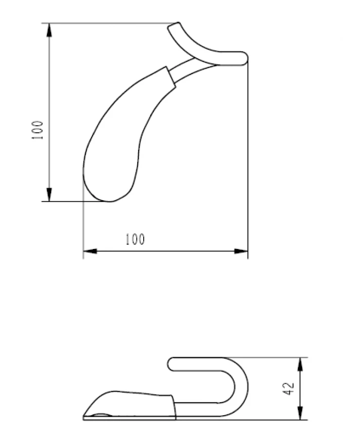 Držac bade mantila COPEN DROP hrom C-03-501